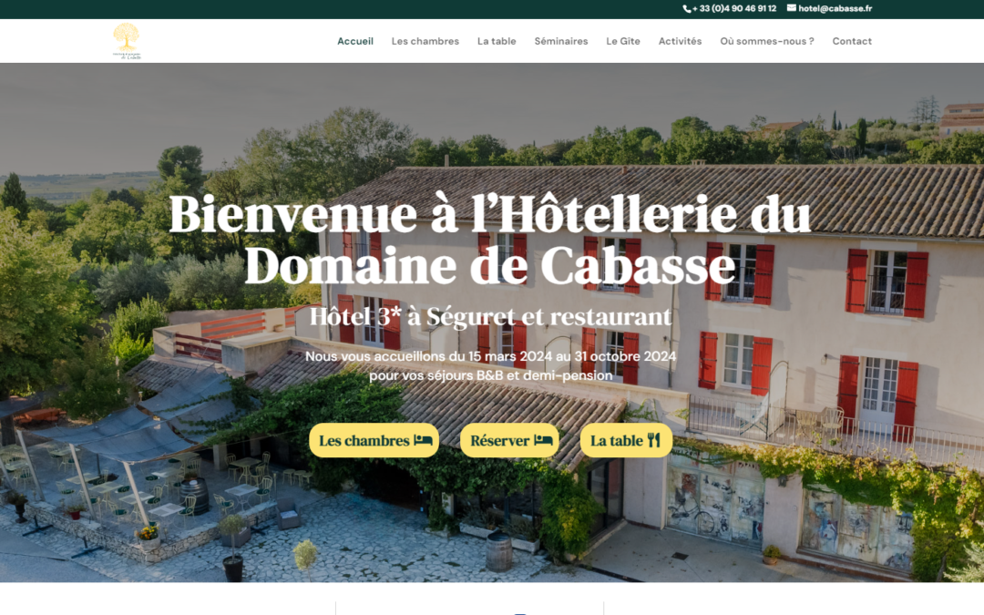 Hôtellerie du Domaine de Cabasse : étude de cas